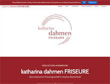 Tablet Screenshot of katharina-dahmen-friseure.de